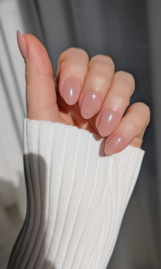 Nude Glaze | Extra Short Almond