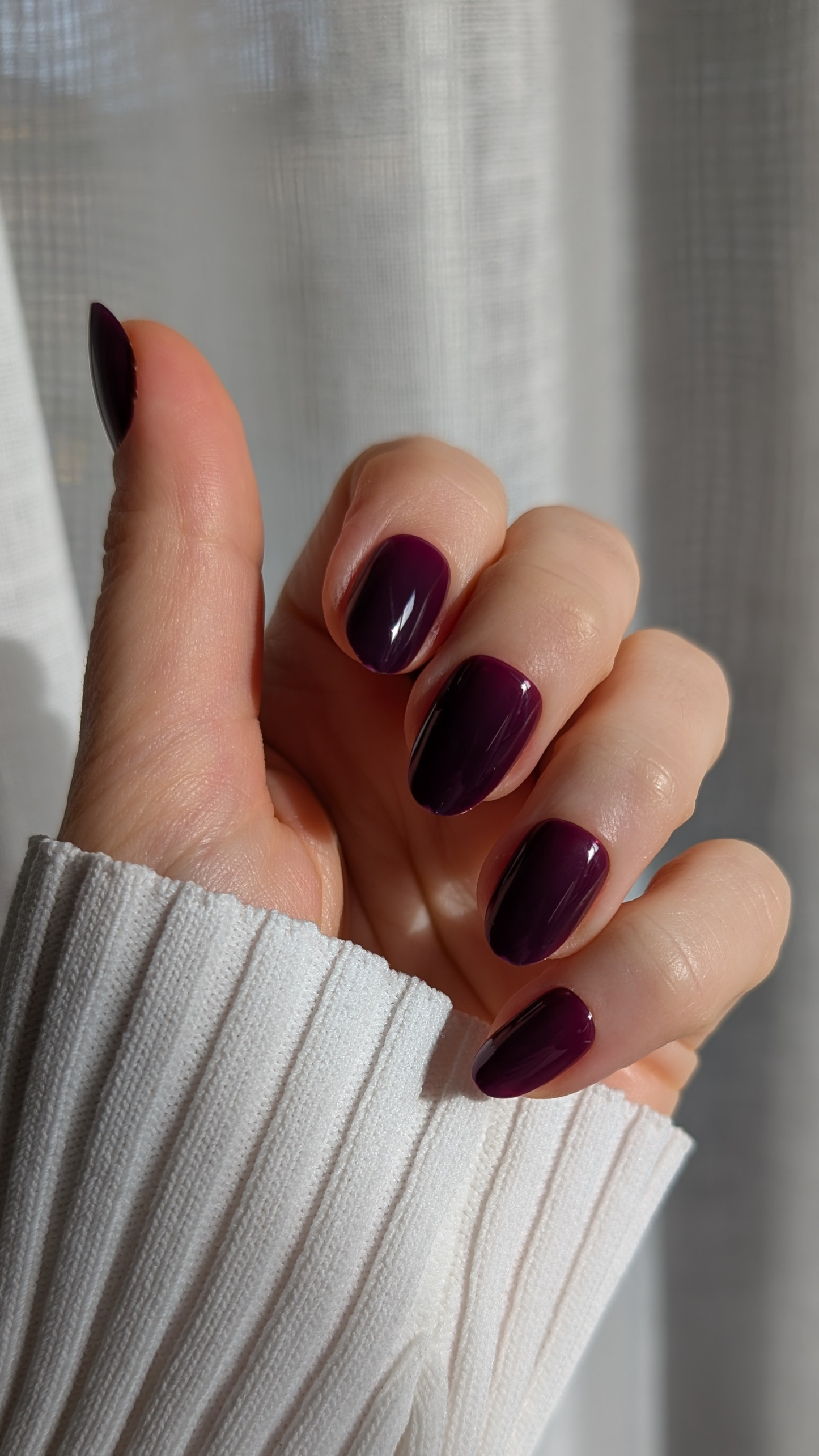 Dark Plum | Short Oval