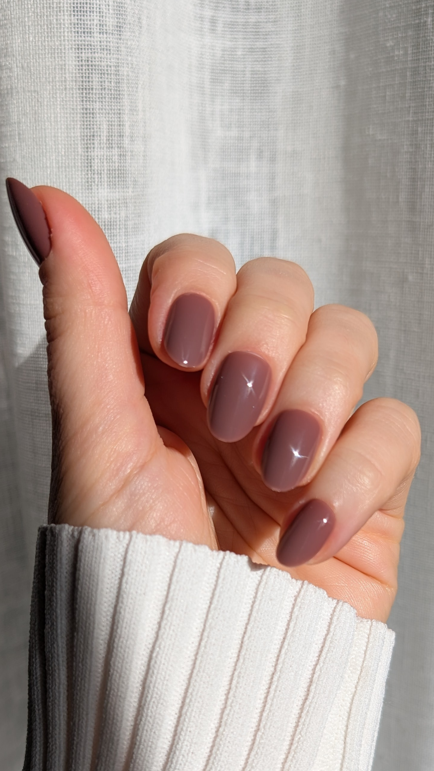 Soft Mauve | Short Oval