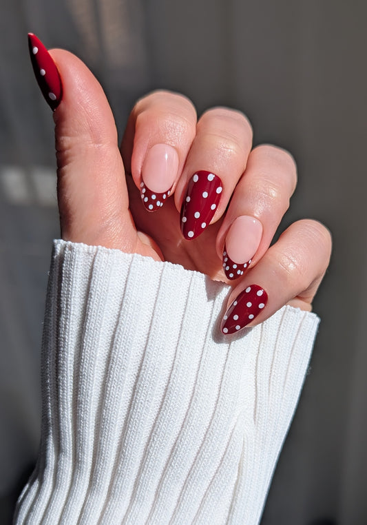 Polka Frenchie | Short Almond